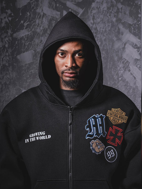 F3F Select 99 Embroidered Zip Up Hoodie | Face 3 Face