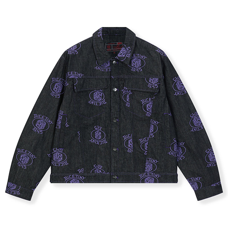 DICETINY x S45 Full Embroidery Denim Jacket | Face 3 Face