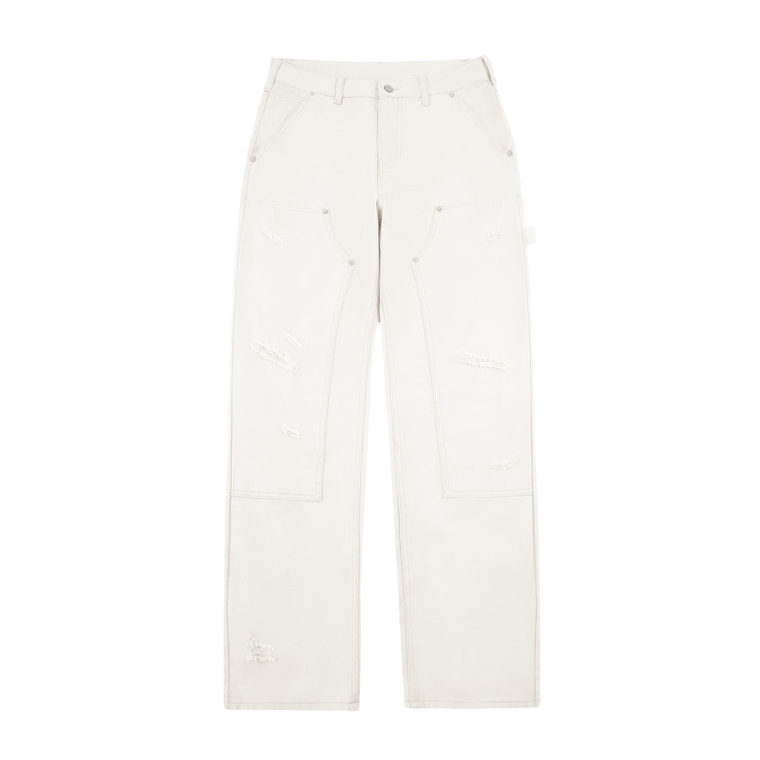 S45 Hole Washed Double Knee Work Pants | Face 3 Face