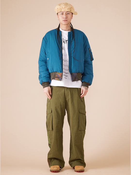 EVILKNIGHT(EK) Camouflage Reversible MA-1 Air Force Bomber Jacket