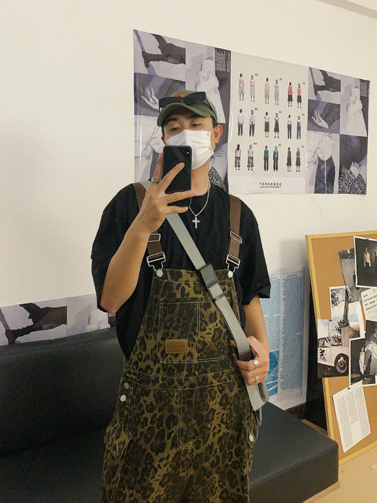 F3F Select Workwear Leopard Print Overall