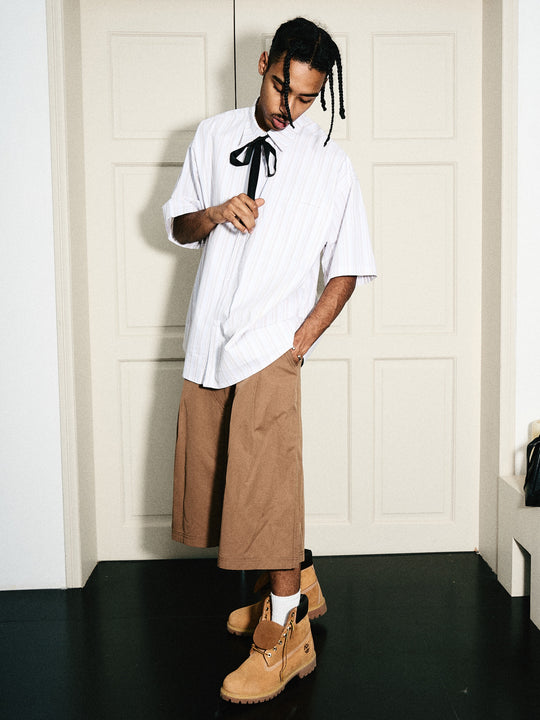 STEEPC Striped Simple Loose Shirt | Face 3 Face