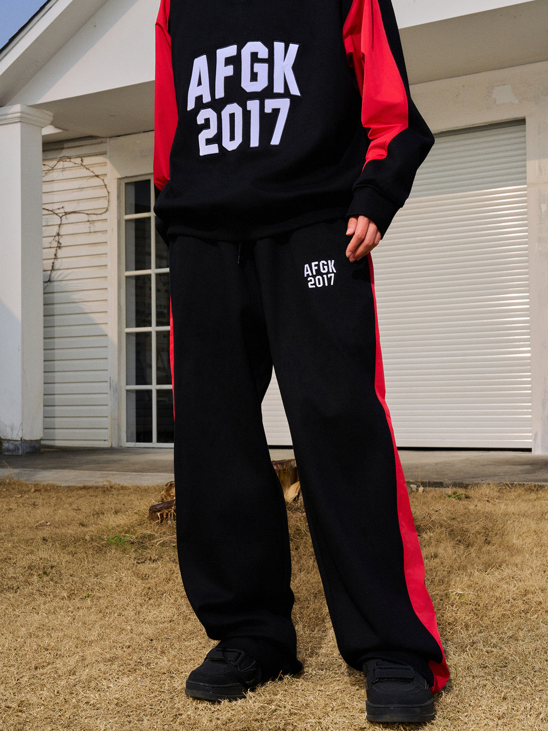 AFGK Patchwork Color Blocking Sweat Pants