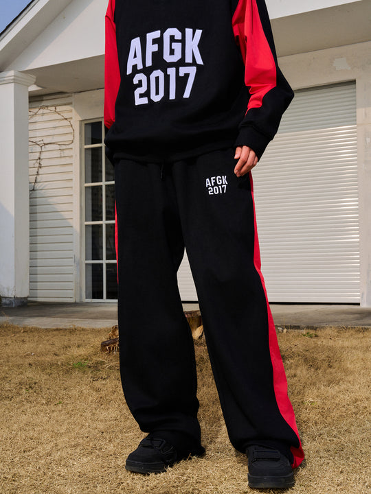 AFGK Patchwork Color Blocking Sweat Pants