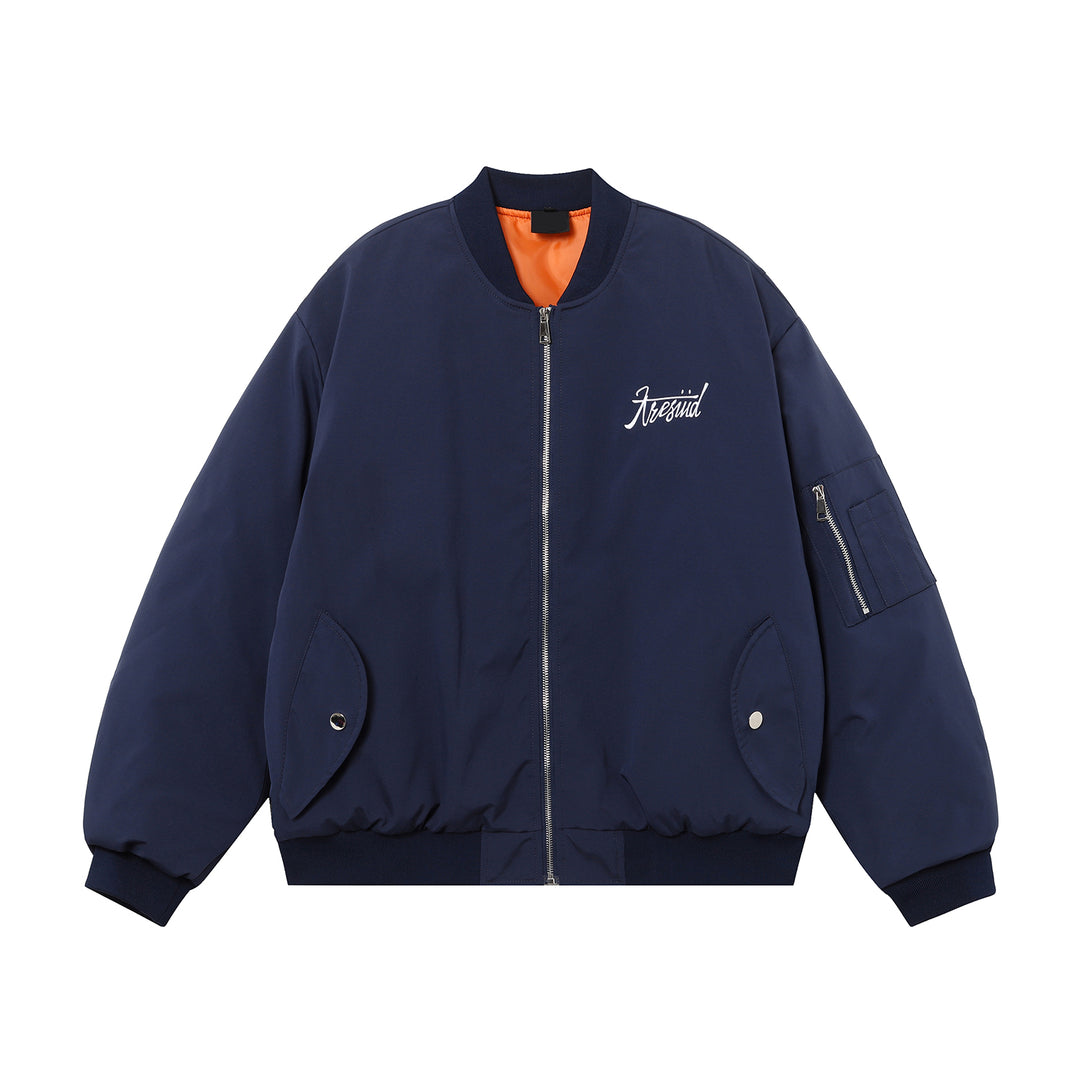 F3F Select Letters Embroidered MA-1 Bomber Jacket | Face 3 Face