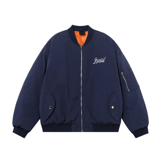 F3F Select Letters Embroidered MA-1 Bomber Jacket | Face 3 Face