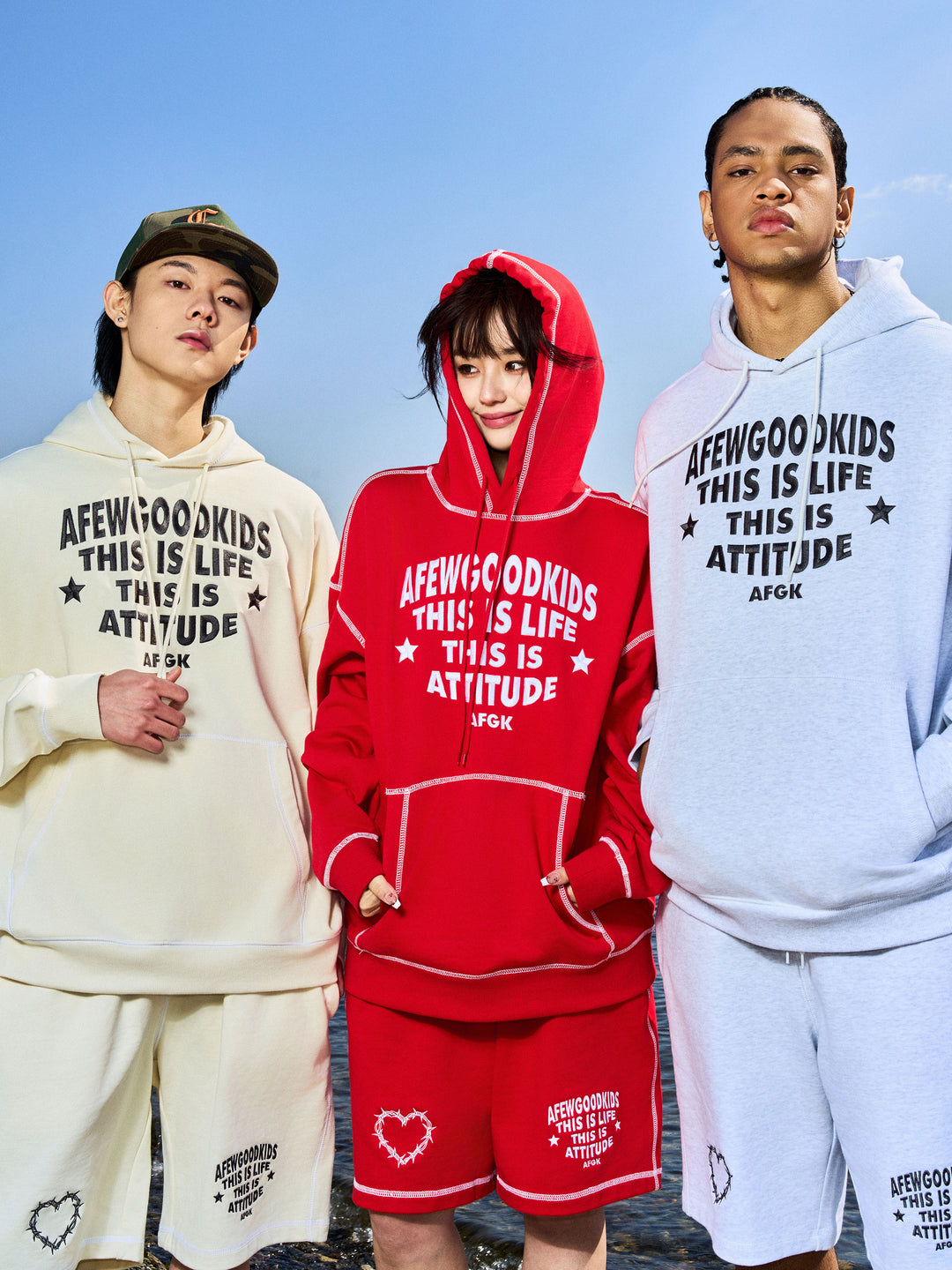 AFGK Bright Line Sweat Shorts