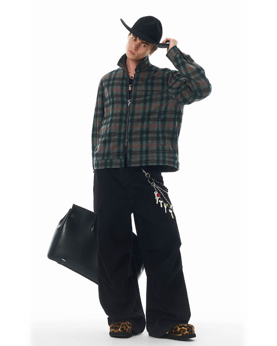 JHYQ Plaid Short Shirt Jacket | Face 3 Face