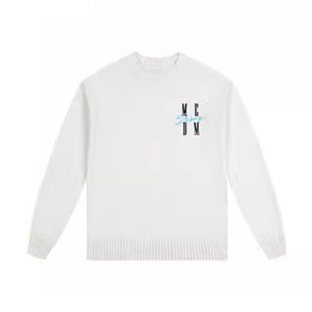 MEDM Basic Embroidery Logo Knit Sweater