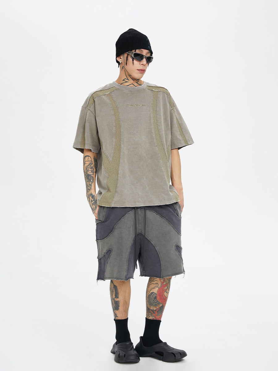 F2CE Function Burlap Destruction Patchwork Tee