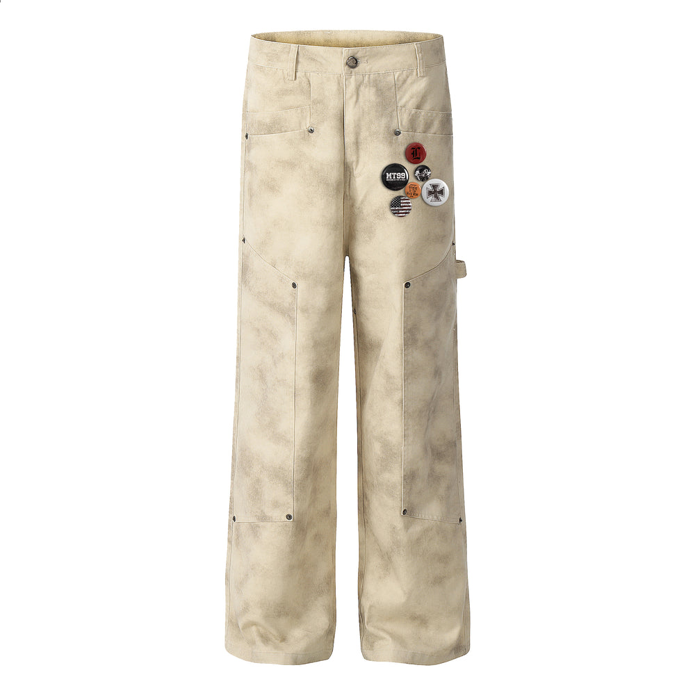 F3F Select Tie Dye Baggy Double Knee Pants | Face 3 Face