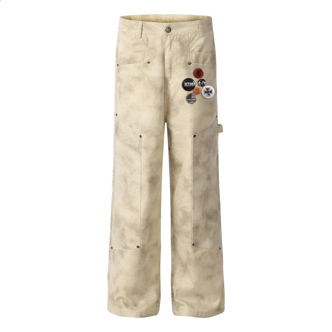 F3F Select Tie Dye Baggy Double Knee Pants | Face 3 Face
