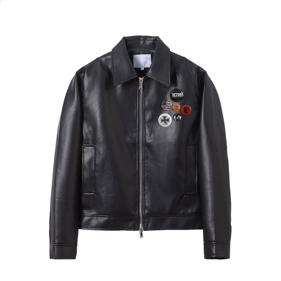 F3F Select PU Leather Motorcycle Jacket | Face 3 Face