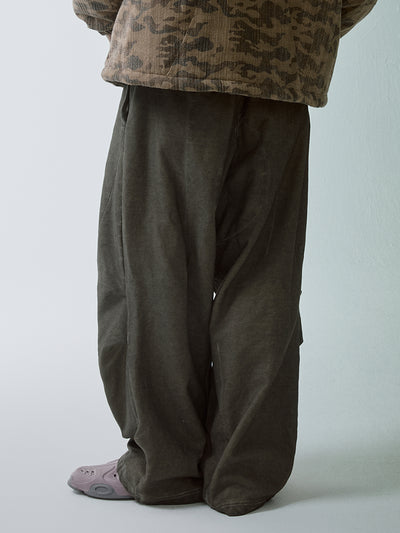 F2CE Handmade Dirty Deconstructed Split Pleated Sweatpants | Face 3 Face