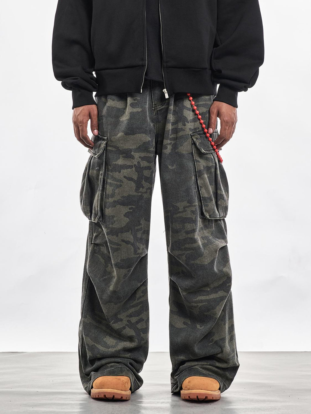 F3F Select Camouflage Baggy Oversize Pocket Cargo Pants | Face 3 Face