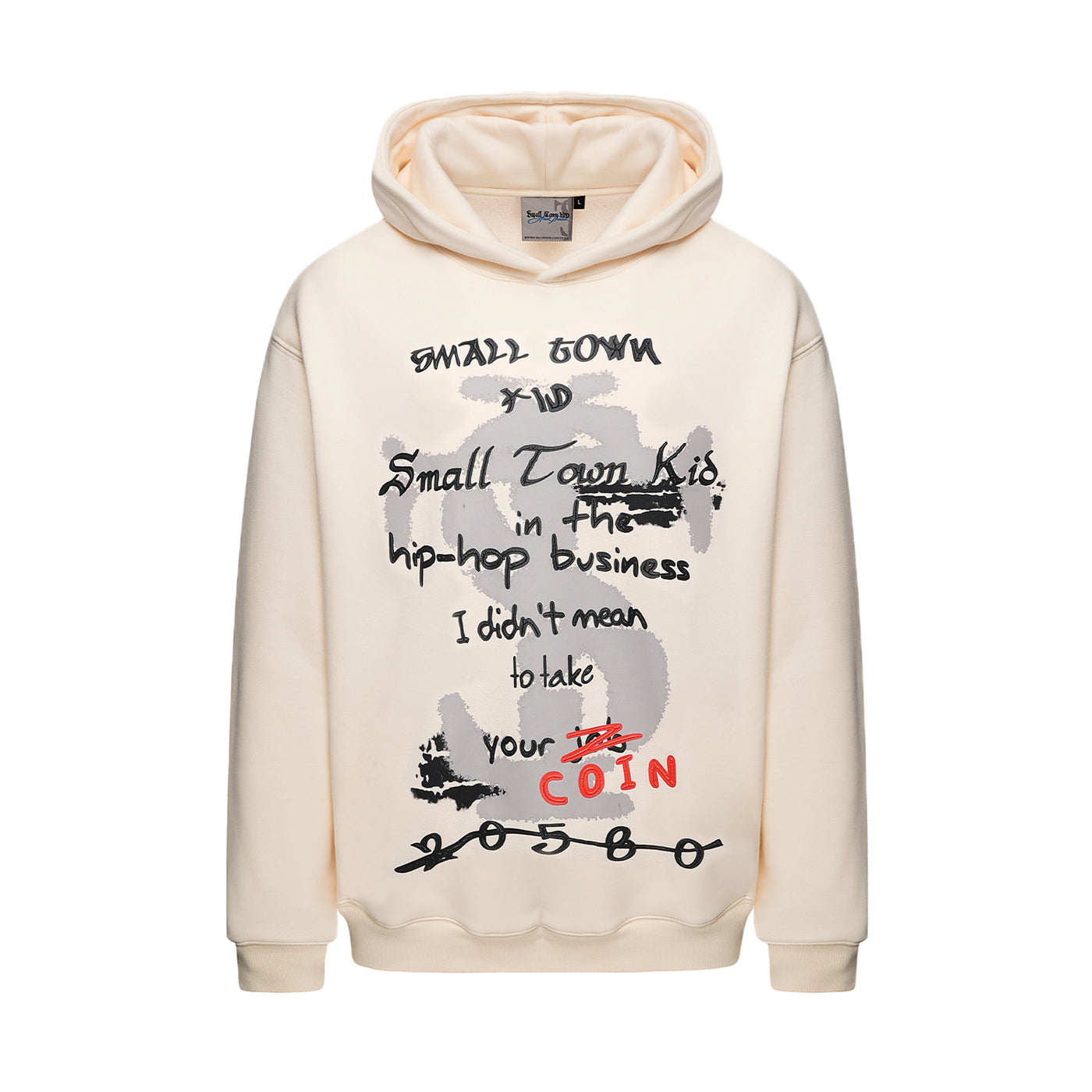 Small Town Kid Graffiti Font Print Hoodie | Face 3 Face