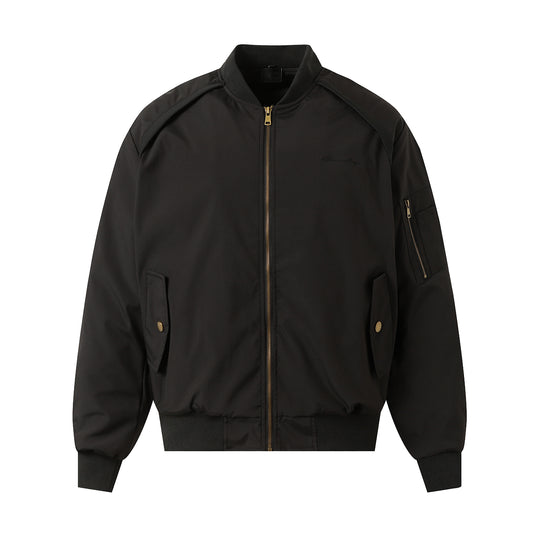 F3F Select Rib Knit Design MA-1 Bomber Flight Jacket | Face 3 Face