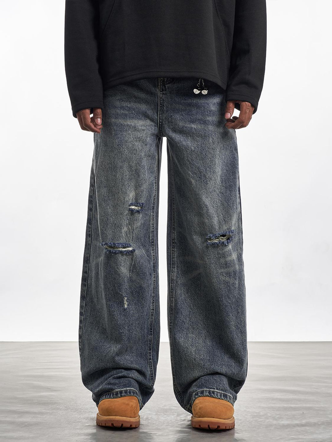 F3F Select Holes Faded Distressed Jeans | Face 3 Face