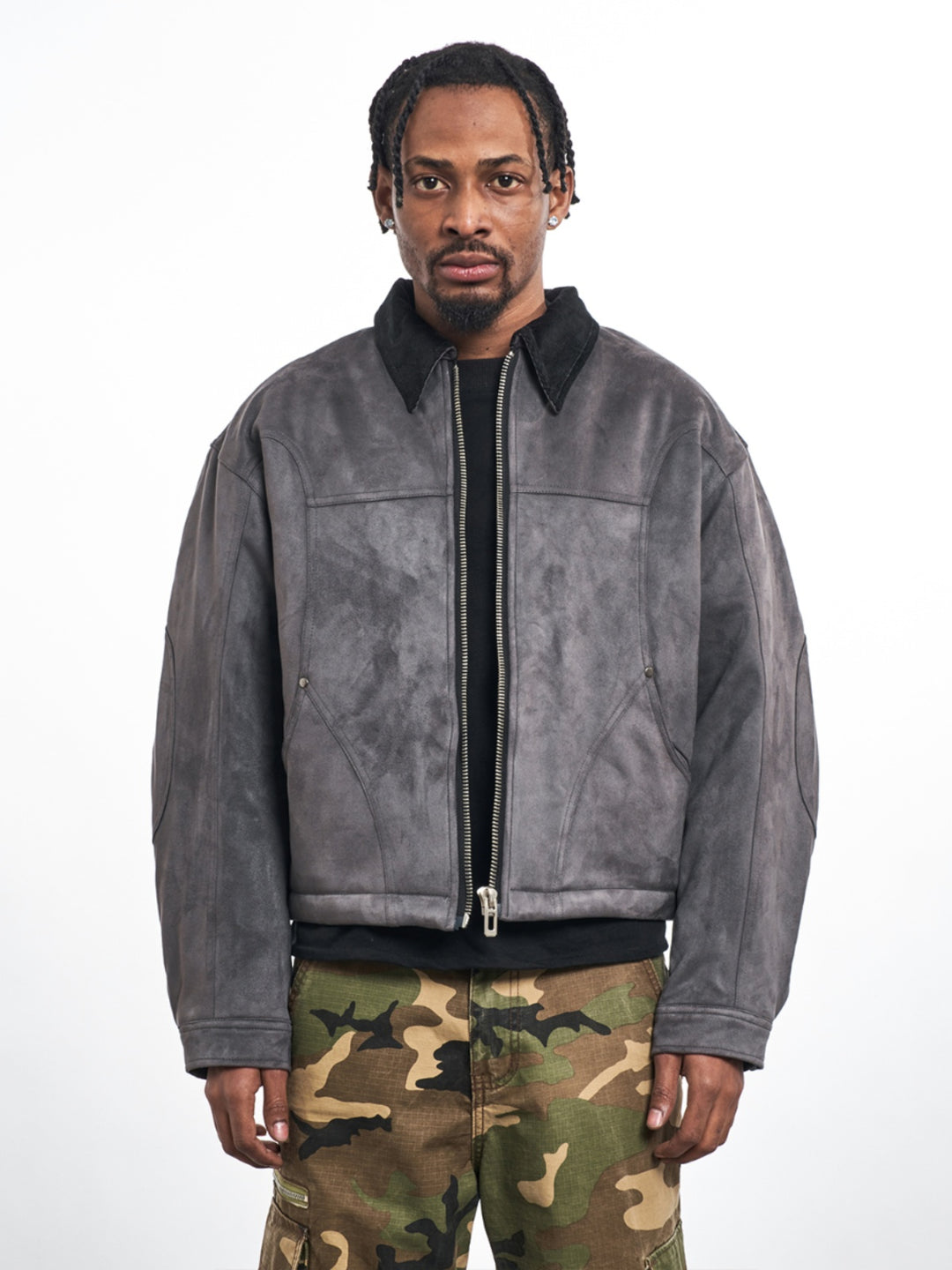 F3F Select Suede Short Work Jacket | Face 3 Face