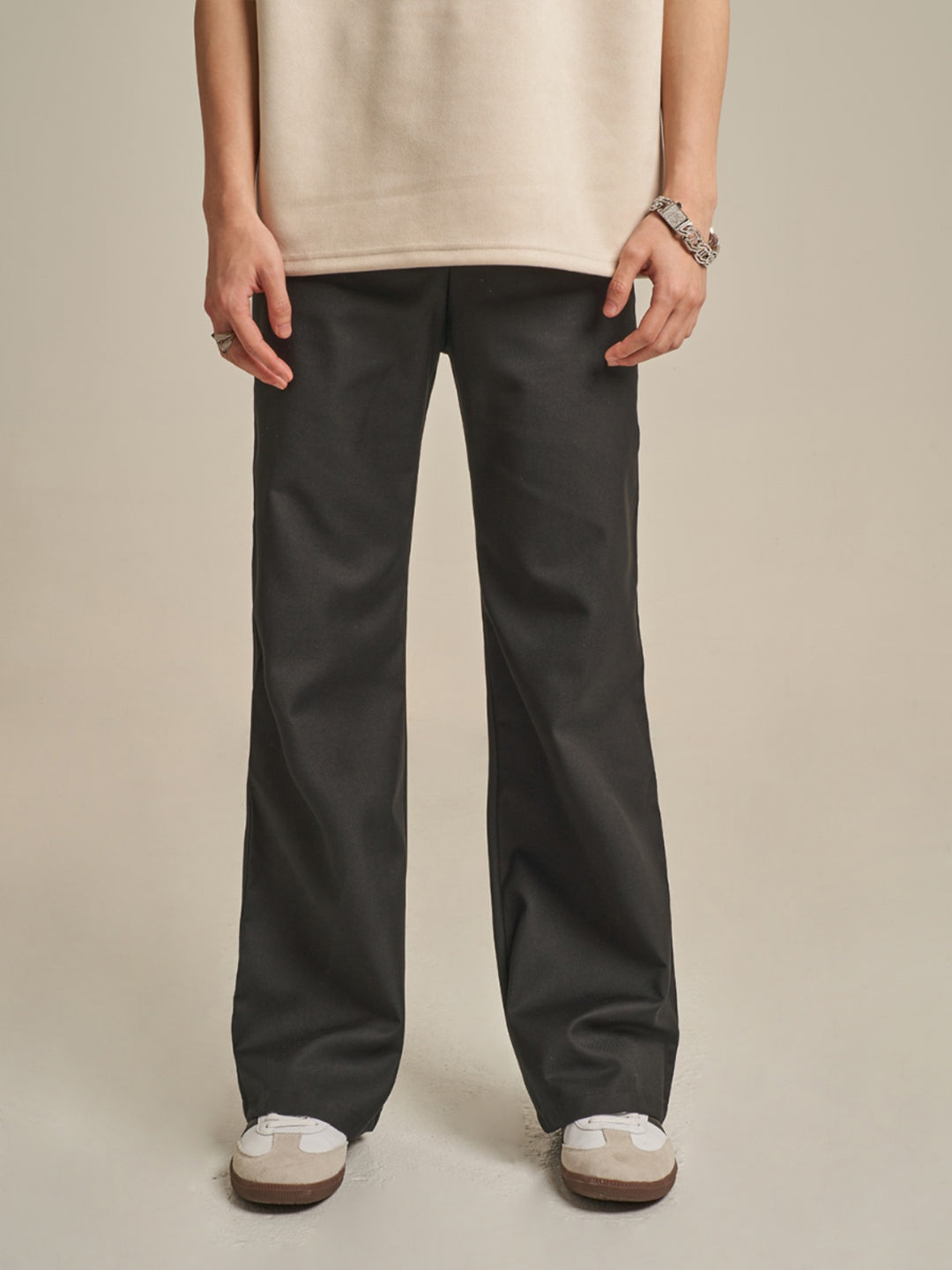 F3F Select Breathable Zipper Draped Micro Flare Pants