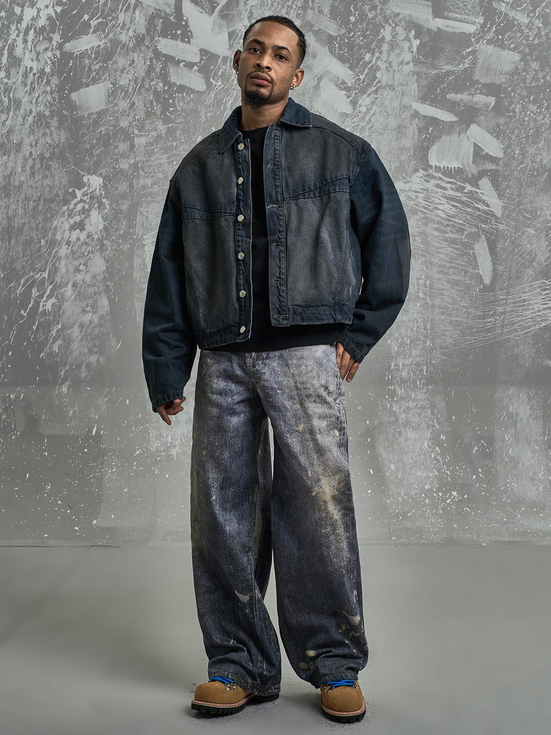 F3F Select 3D Graffiti Digital Print Washed Jeans | Face 3 Face