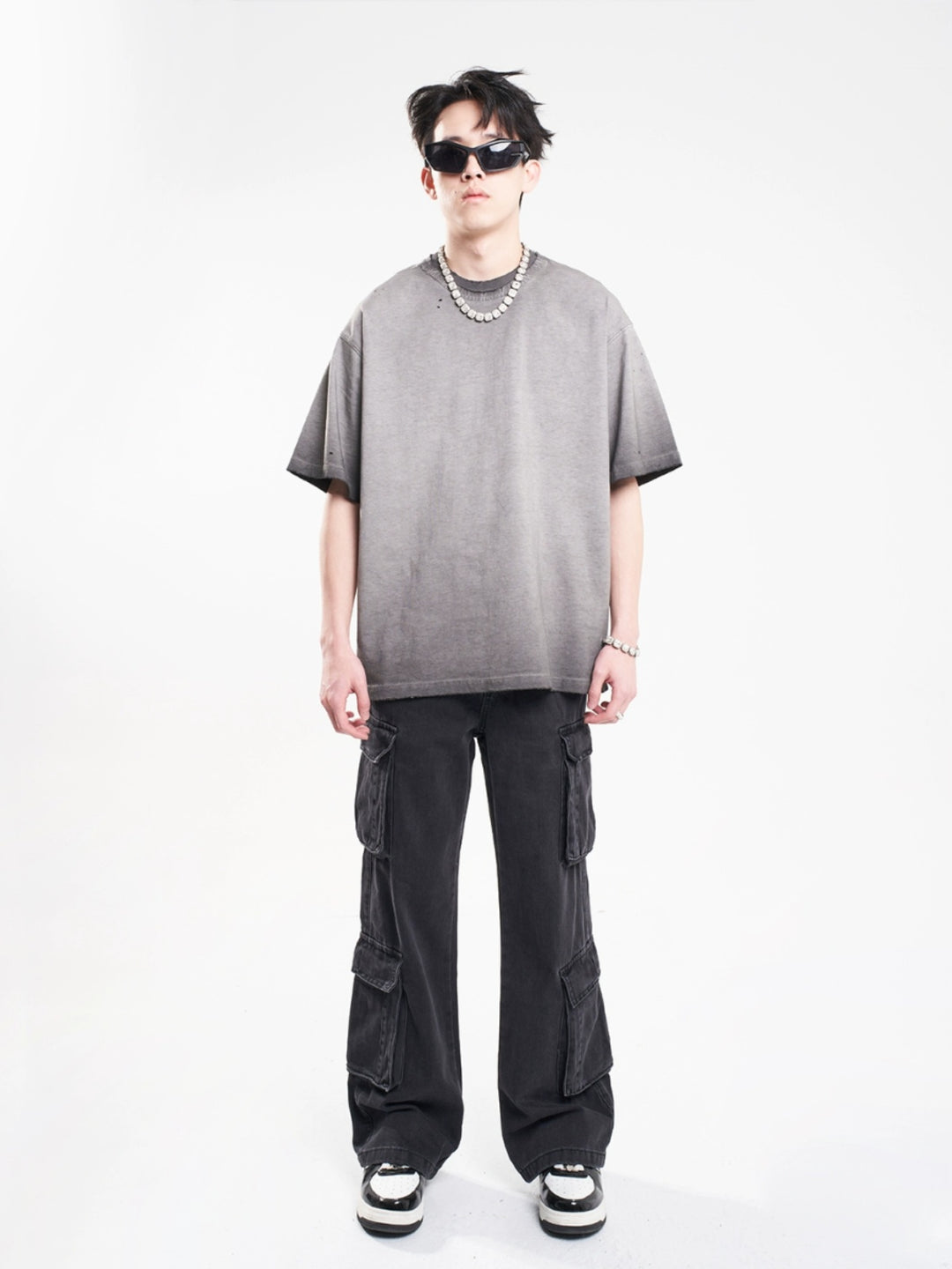 F3F Select Washed & Old Functional Multi Pocket Work Cargo Pants