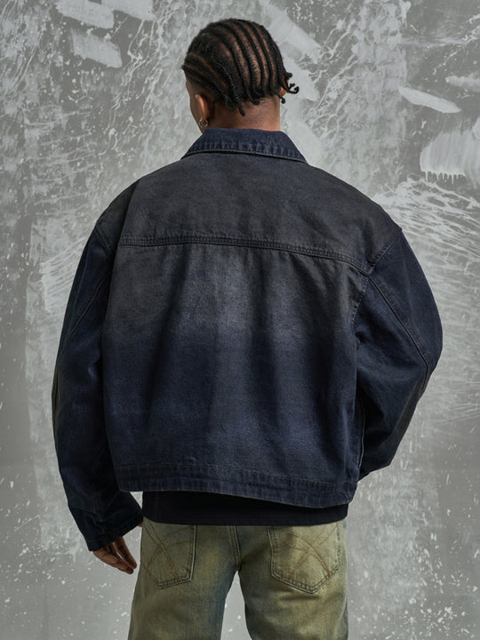 F3F Select Dirty Dye Washed Denim Jacket | Face 3 Face