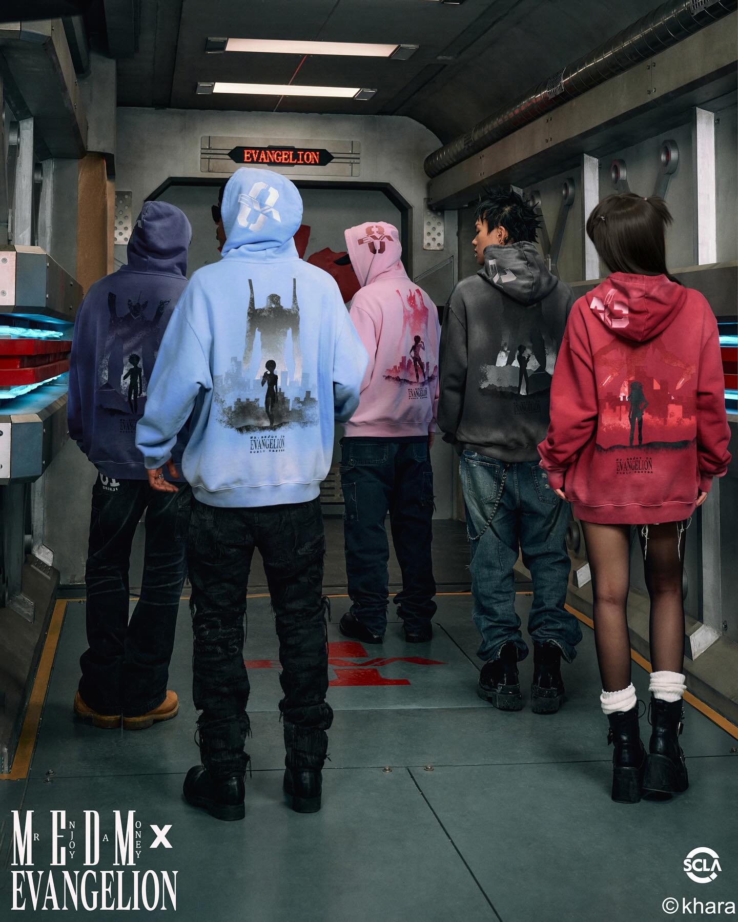 MEDM x EVA Evangelion Washed Zip-Up Hoodie | Face 3 Face