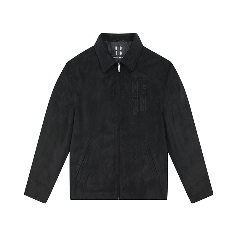 MEDM Suede Patch Embroidered Rider Jacket | Face 3 Face