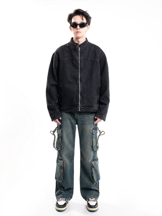 F3F Select Flutter Belt Design Functional Work Cargo Jeans