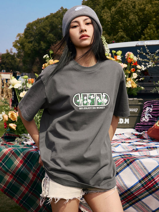 MEDM Capsule Floral Logo Print Tee
