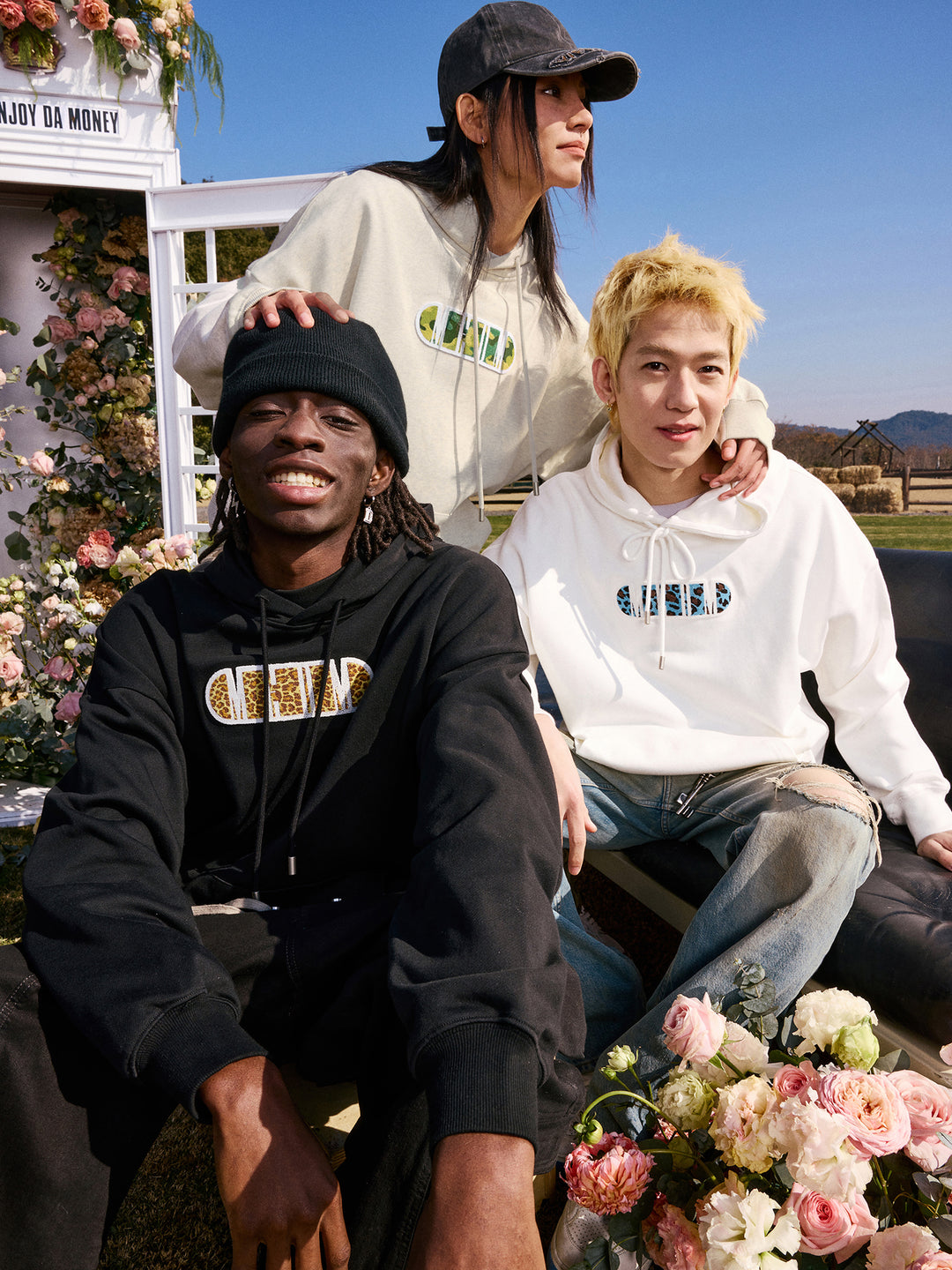 MEDM Animal & Camouflage Embroidery Capsule Logo Letter Hoodie