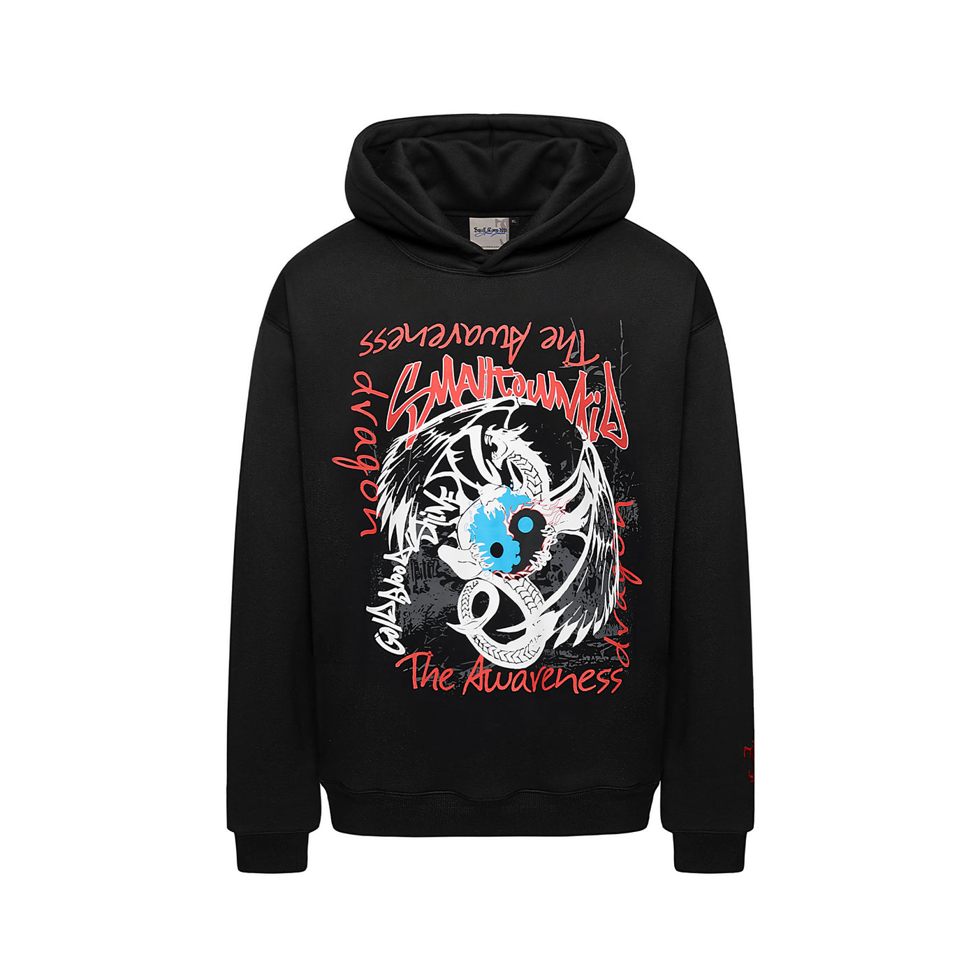 Small Town Kid Dragon Print Hoodie | Face 3 Face