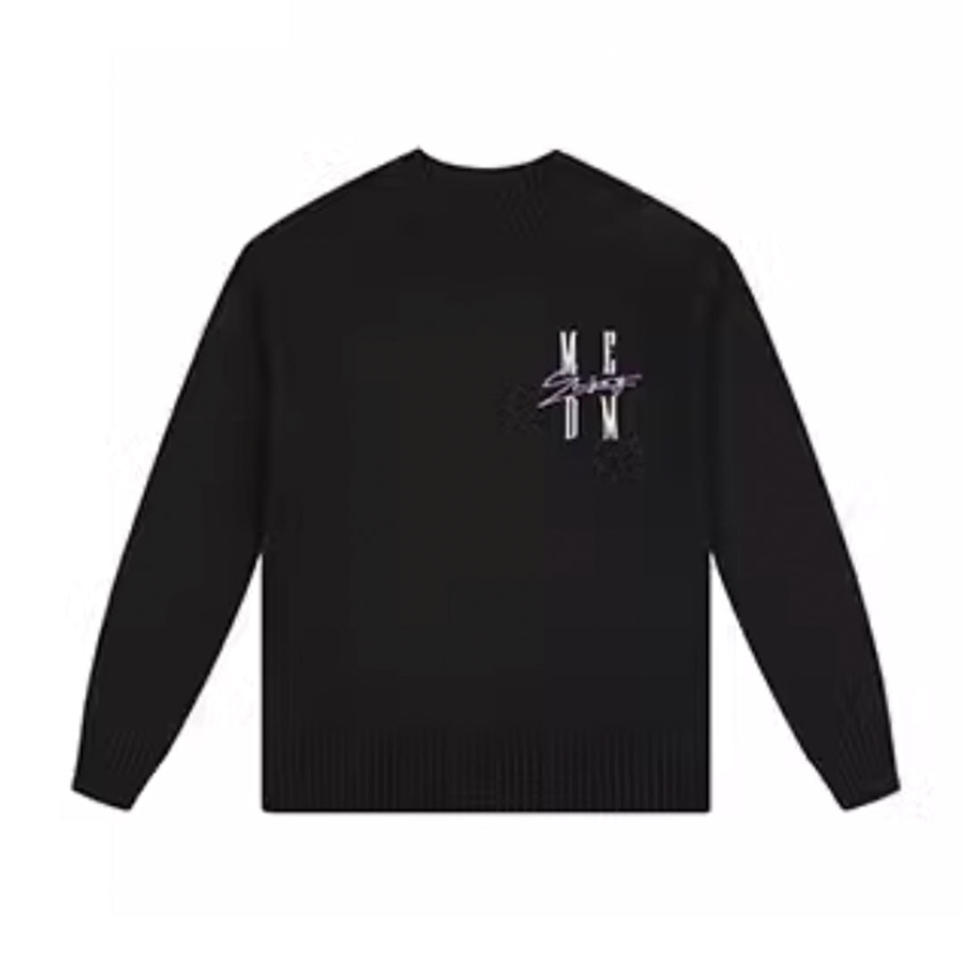 MEDM Basic Embroidery Logo Knit Sweater