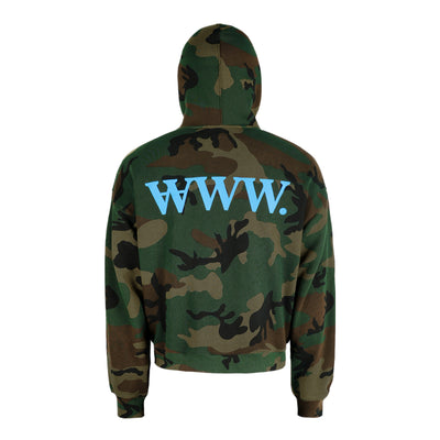 ANTIDOTE Camouflage Printed Zip Up Hoodie | Face 3 Face