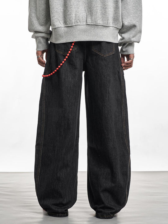 F3F Select Stitched Balloon Baggy Jeans | Face 3 Face