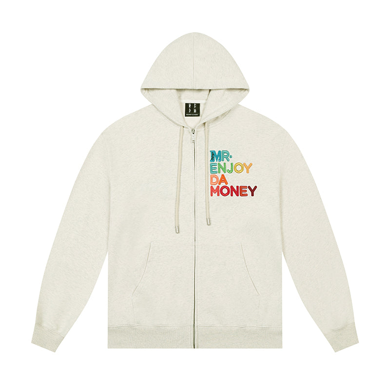 MEDM Rainbow Letter Zip Up Hoodie | Face 3 Face