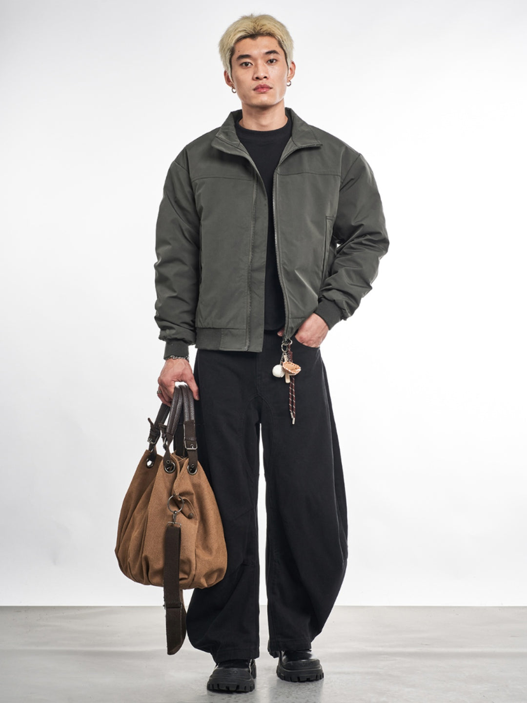 F3F Select Windproof Fabric Quilted Lining Bomber Jacket | Face 3 Face