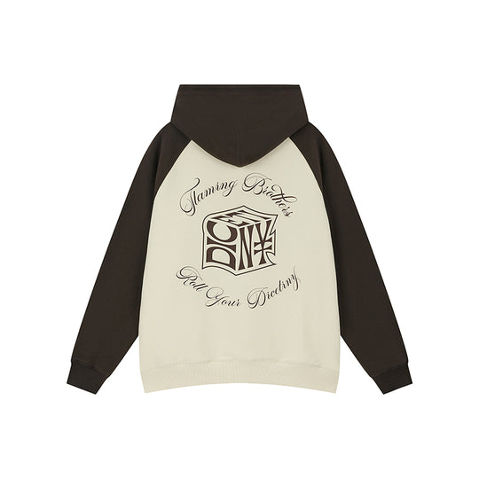 DICETINY Dice Roll Print Color Blocked Hoodie | Face 3 Face