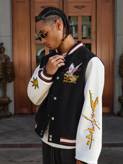 Small Town Kid Peace Dove Varsity Jacket | Face 3 Face