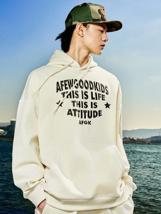 AFGK Stitch Line Embroidery Hoodie