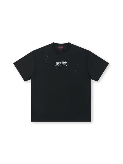 DICETINY Splash Ink Logo Print Tee | Face 3 Face