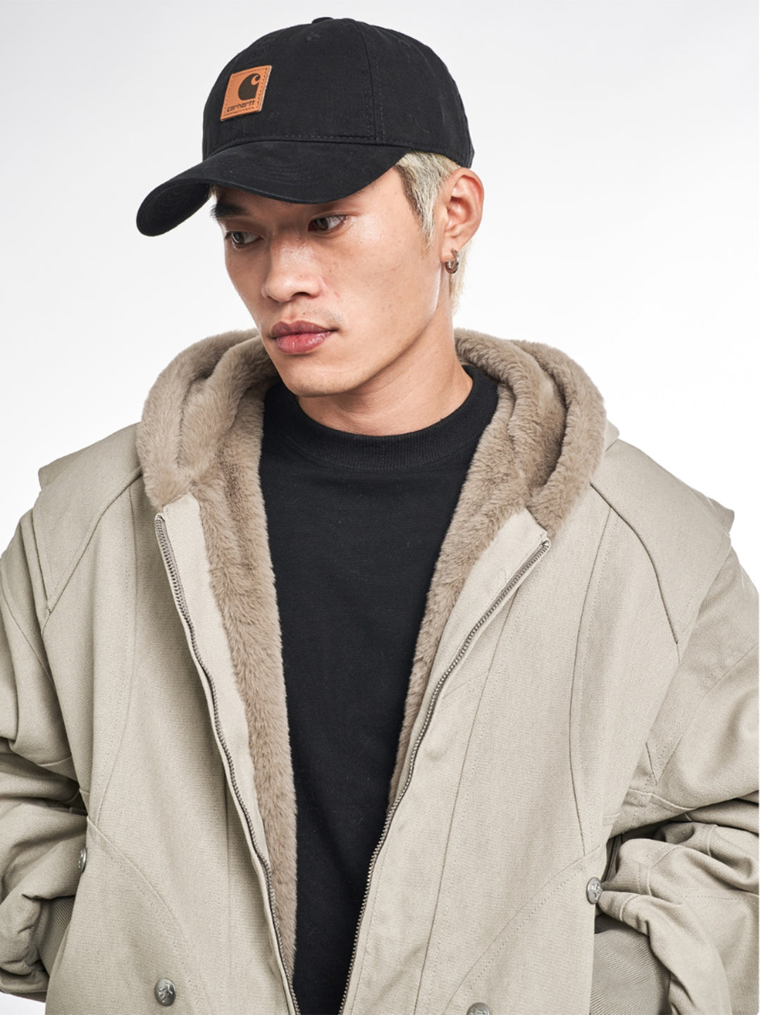 F3F Select Faux Rabbit Fur Lining Hoodie Work Jacket | Face 3 Face