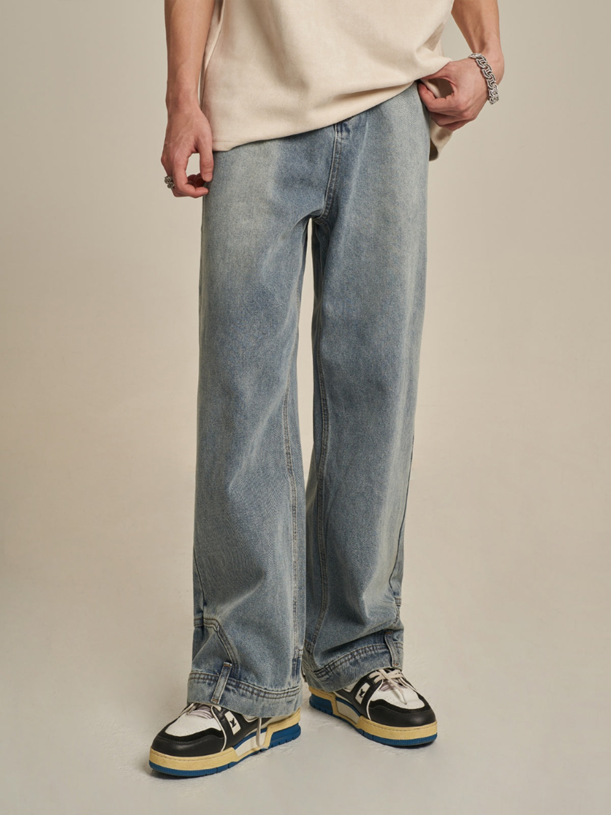 F3F Select Reverse Design Inverted Jeans