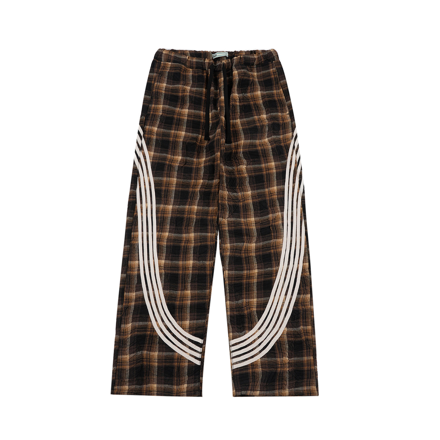 S45 Bar Stripes Plaid Baggy Pants | Face 3 Face