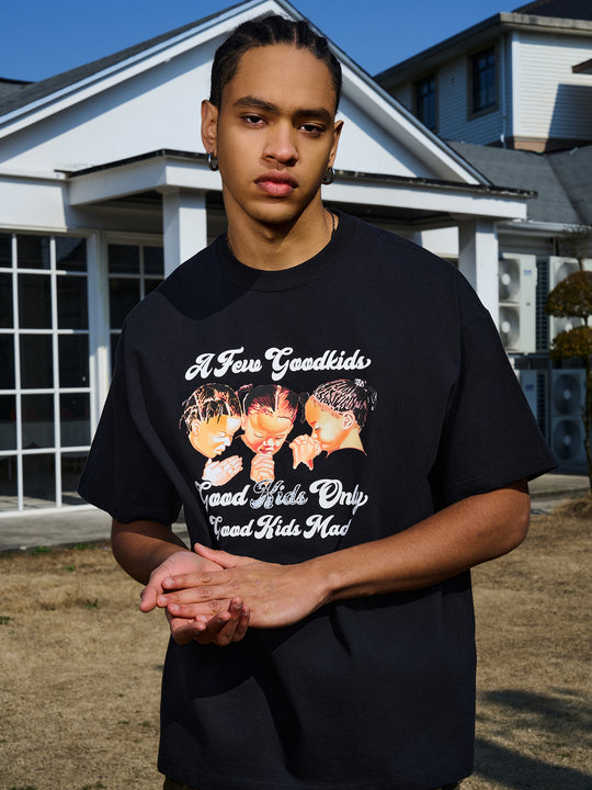 AFGK Three Kids Prayer Logo Tee