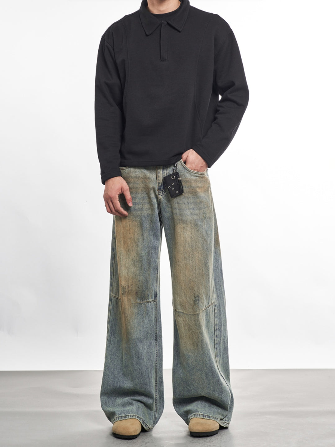 F3F Select Mud Wash Baggy Jeans | Face 3 Face