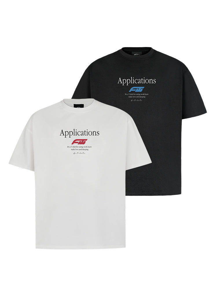 ANTIDOTE Logo Typography Letters Printed Tee