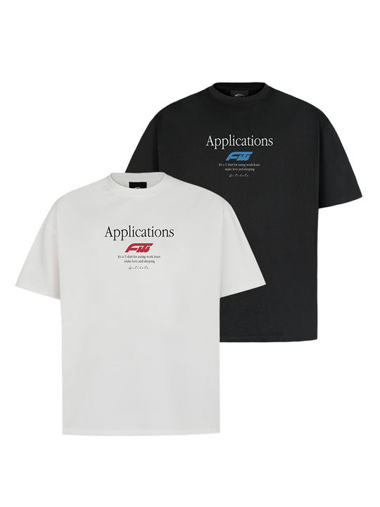 ANTIDOTE Logo Typography Letters Printed Tee