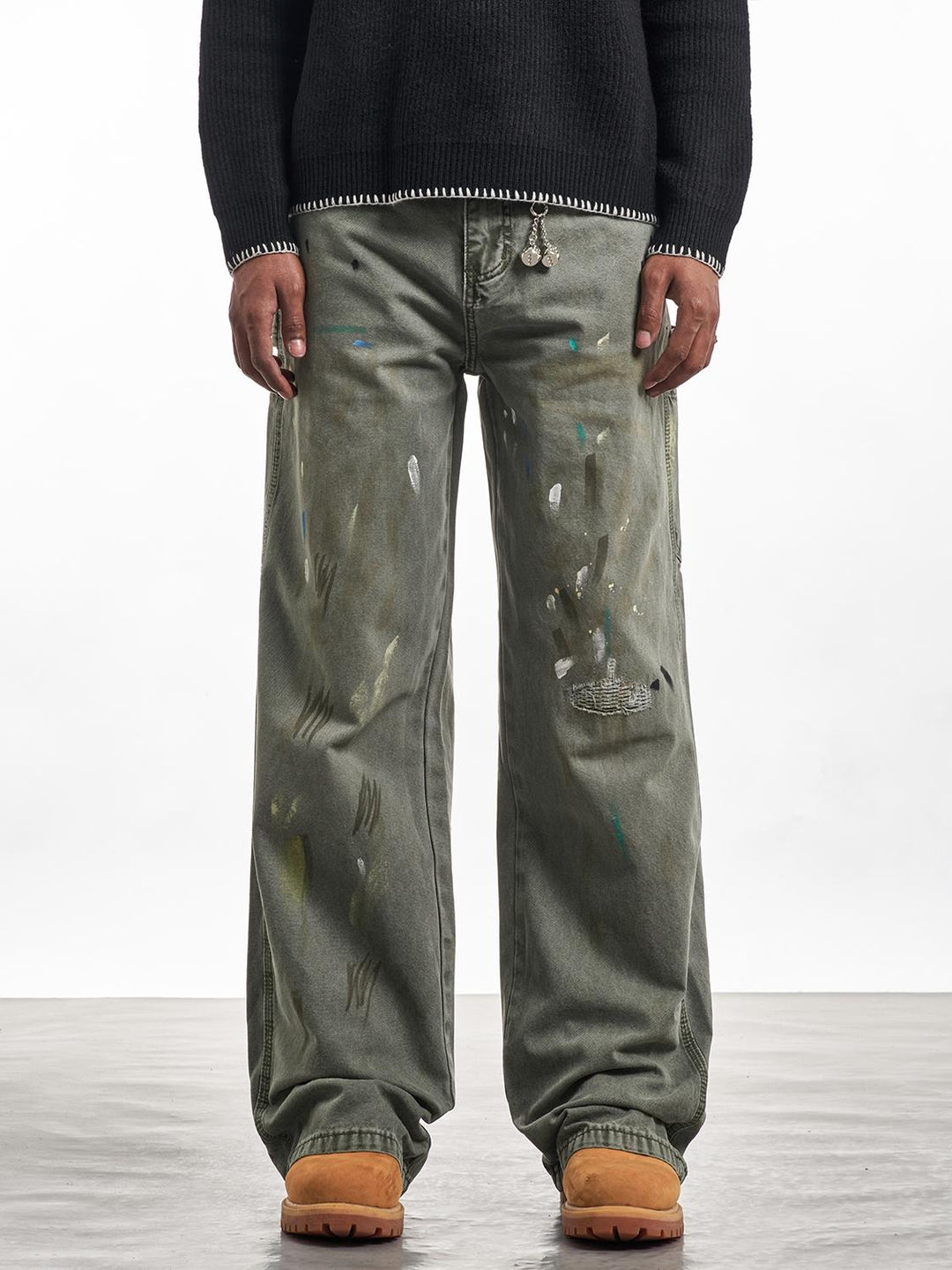 F3F Select Ink Splash Work Jeans | Face 3 Face